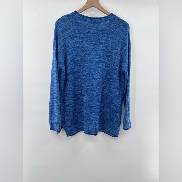 Lilly Pulitzer Bayport Vibrant Aegean Navy Blue Crew Neck Sweater Size XL - Picture 6 of 8